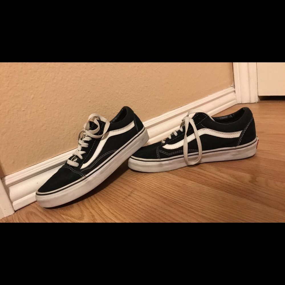 black and white vans